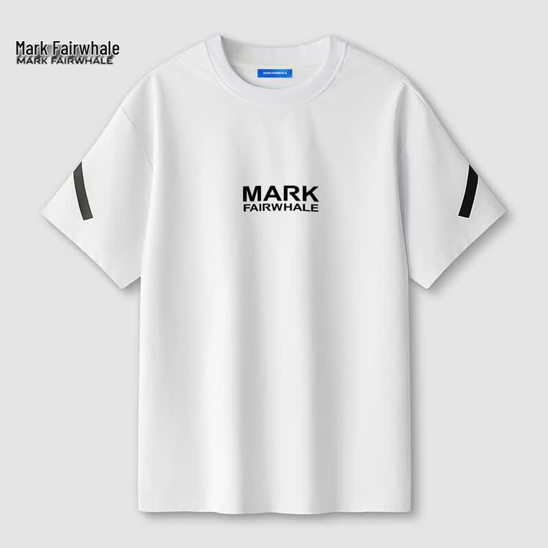 MARK FAIRWHALE Men s Summer Anti-Wrinkle Loose T-Shirt 4XL