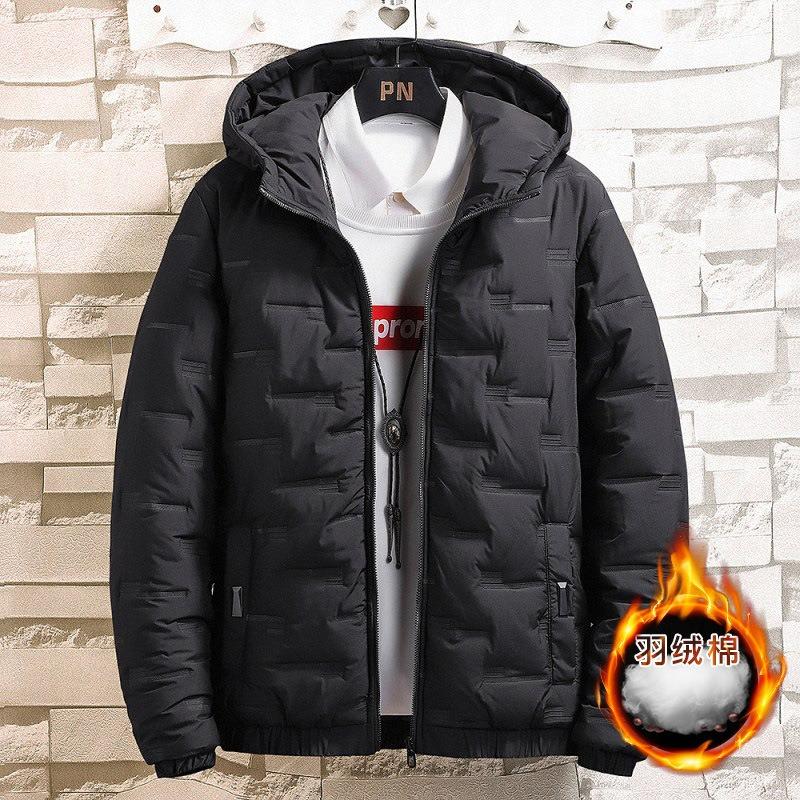 Men's Cotton-padded Winter Jacket 2026 New Men's Trendy Short Thickened Feather Cotton-padded Jacket In Stock