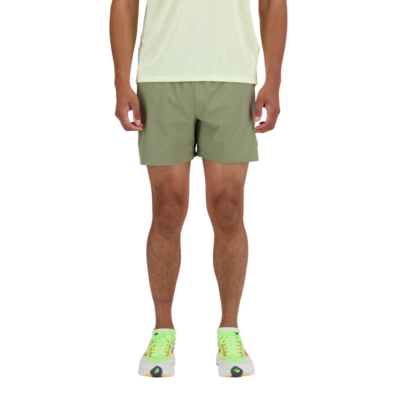 

RC Seamless Brief Shorts DEK [New Balance] 5-inch (MS41286) Men s Shorts, Dry, Quick-drying, (Dark Olivine)