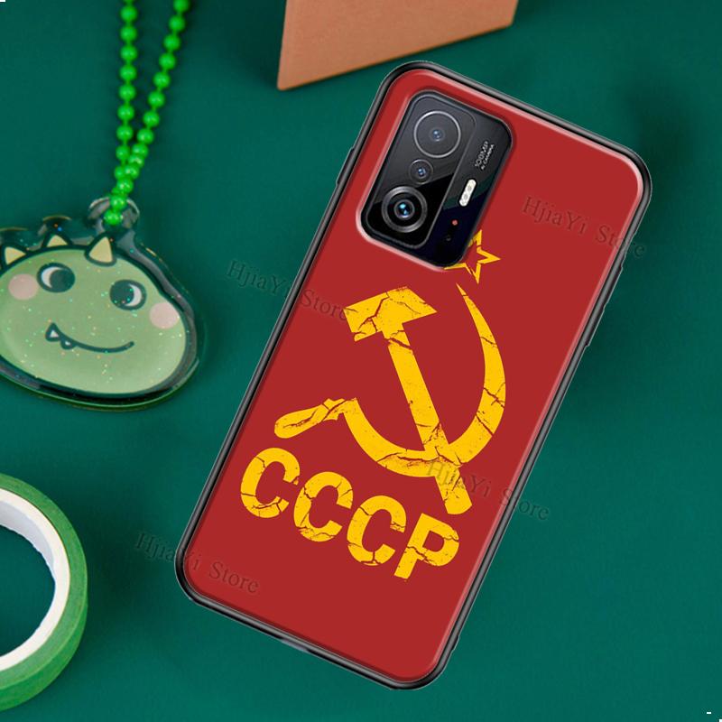 Soviet Union USSR CCCP Flag Case Cover For Xiaomi Mi 11 Lite 10T 11T Pro Phone Case For POCO X3 NFC M3 M4 Pro F2 F3