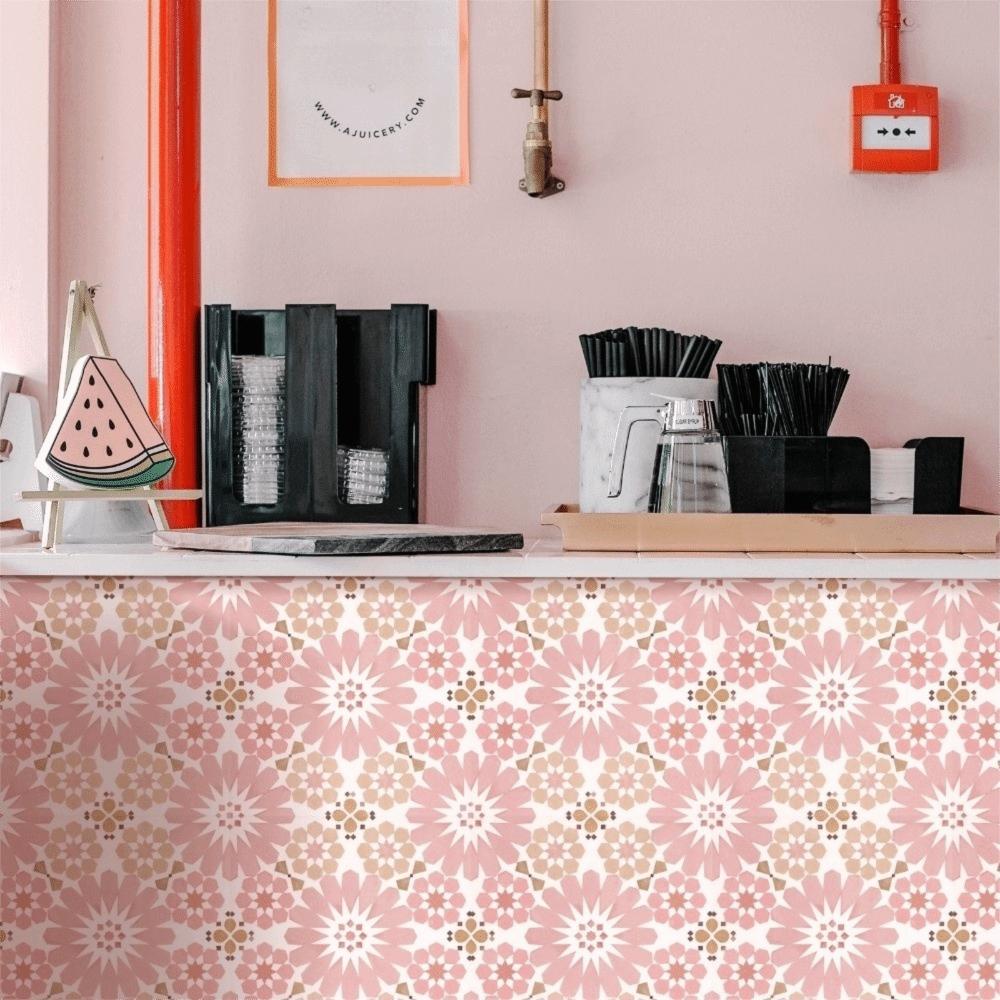6pcs Waterproof Self Adhesive Floor Tile 30x30cm Peel & Stick Vinyl Stickers Bathroom Kitchen