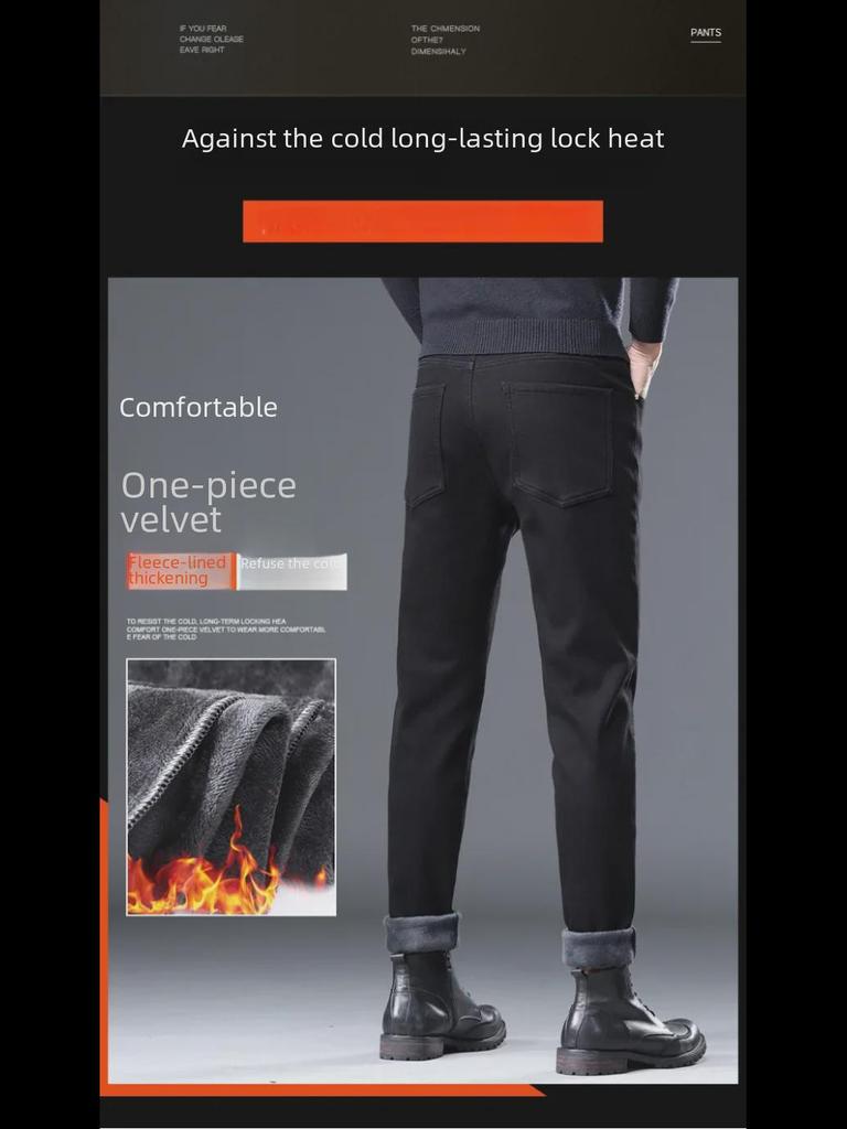 Men's Autumn/Winter Straight-Leg Jeans - Youthful, Simple, and Versatile