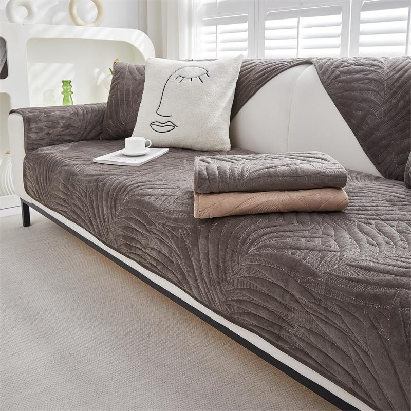 

Утолщенная подушка для дивана, нескользящая зимняя плюшевая накидка на диван, полотенце для домашних животных, детское полотенце для дивана, противоскользящая универсальная однотонная защита для дивана 70x70