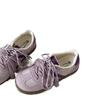 Snow Lauder purple niche design sense of moral training shoes women's students ugly cute board shoes retro casual sports shoes children