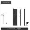 Jun Kai Wei Outdoor Ultralight Aluminum Alloy Tri-fold Portable Camping Table Lamp Stand