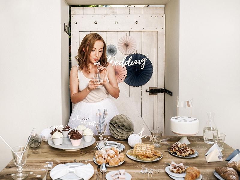 Baner Wedding Srebrny 16 5X45 Cm 1 Szt.