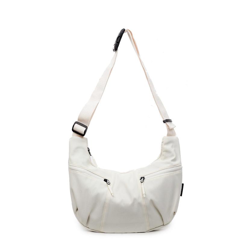 Large-capacity bag women's 2025 summer new trendy dumpling bag lightweight sporty style crossbody bag nylon cloth shoulder bag