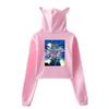 Cat Ear Hoodies Sweatshirt Icrimax for Women Sexy Pink Color Fashion Autumn Streetwear Cool Clothes