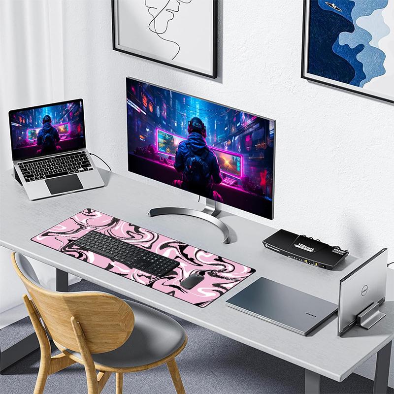 Large Size Custom Logo Printed Eco-Friendly Waterproof Cartoon Gaming Desk Mat Anti-slip Rubber Sublimation Blank Mousepad Stock
