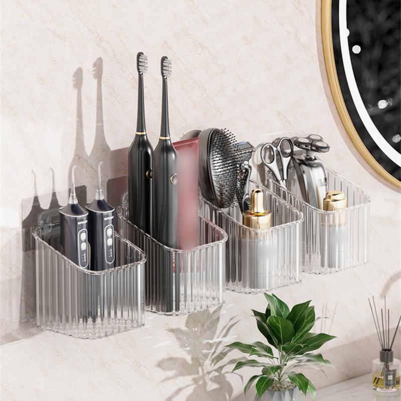 Stanzfreies Badezimmerregal, Wandmontage, Shampoo-Aufbewahrungsregal, Aufbewahrungsbox für Küchenhalter, Bad-Organizer, Zubehör