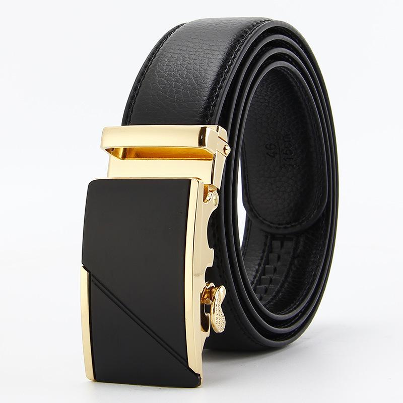Microfiber Open Edge Automatic Buckle Belt Men's Casual Belt Men's Trouser Belt