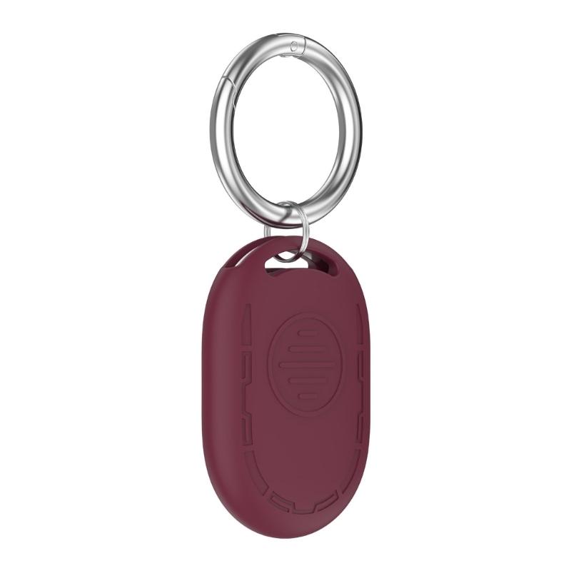 Lightweight Keychain Holder For Locator Waterproof Protective Case Silicone Cover And Minimalists Style вино красного