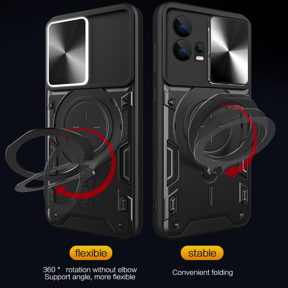 Slide Lens Cover for Realme GT 8 Pro 5G Case Magnetic Ring Holder Protection Phone Cover Capa Funda