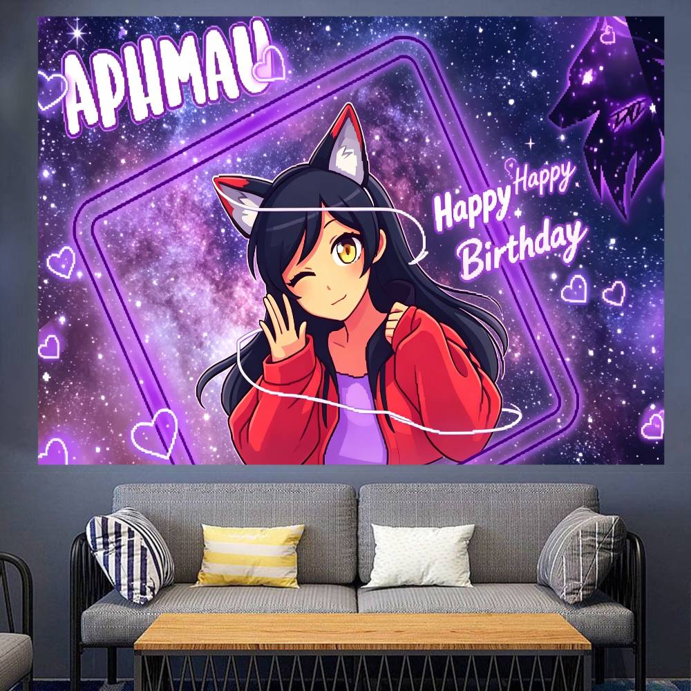 Aphmau Gatti Carini Banner Sfondo Scena Super Decorazione Banner Sfondo baby shower
