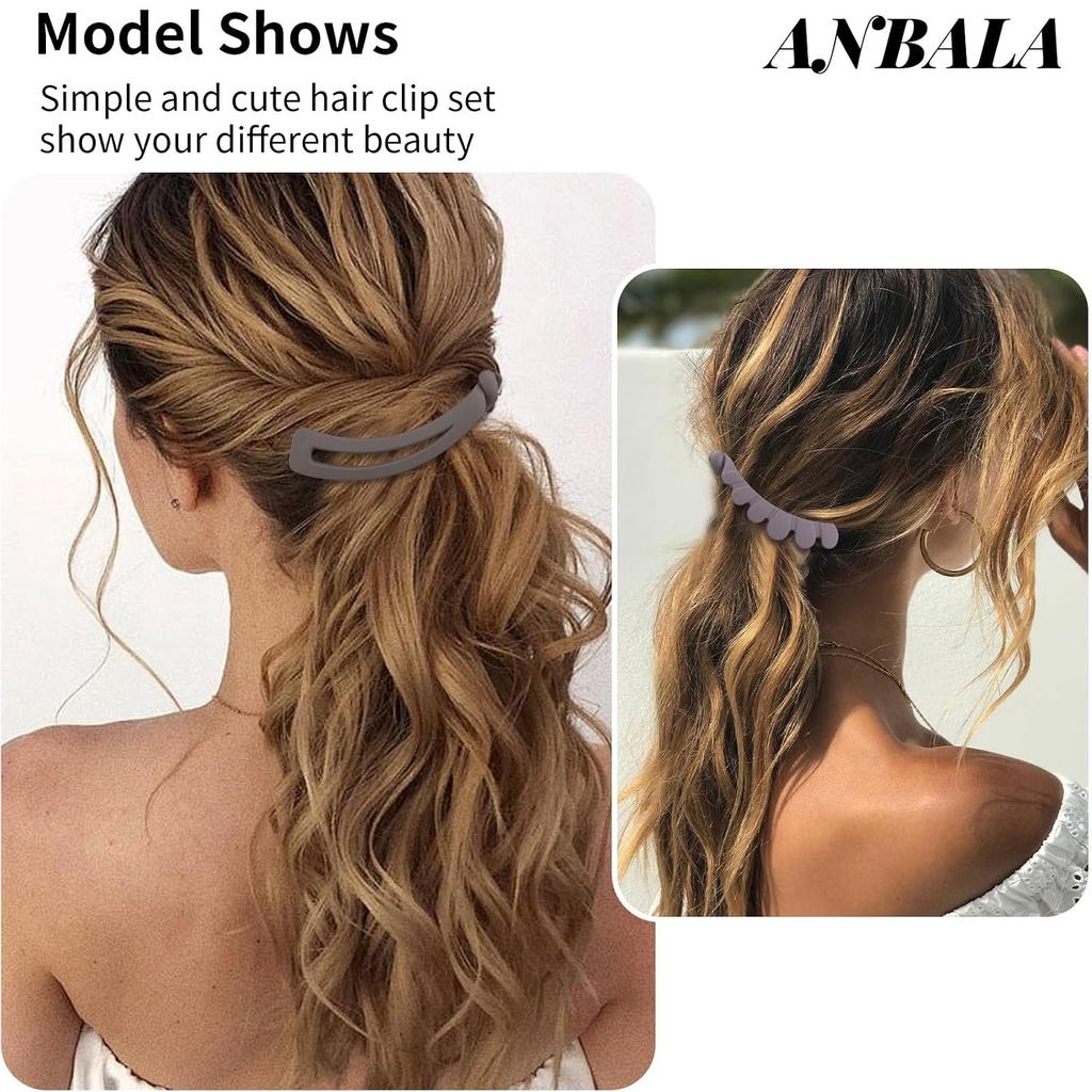 Kleine Bananenklammern für dünnes Haar 6 Stück Matte Bananenklammer Kleine Haarspangen für Damen Mädchen