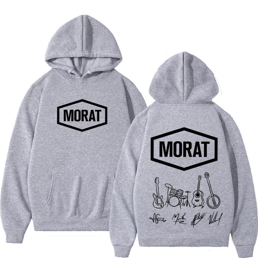 Band Morat Musikalbum 2025 Merch Bedruckte Hoodies Herren Damen Mode Sweatshirts Gothic Punk Fleece Lockere Pullover Streetwear