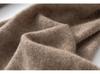 Women's 100% Pure Cashmere Solid Color Knit Shawl - Warm Fashion for Autumn & Winter