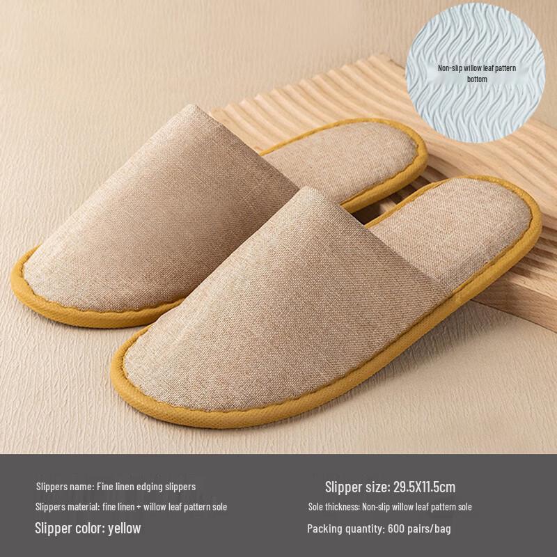 Xihe Disposable Linen Slippers