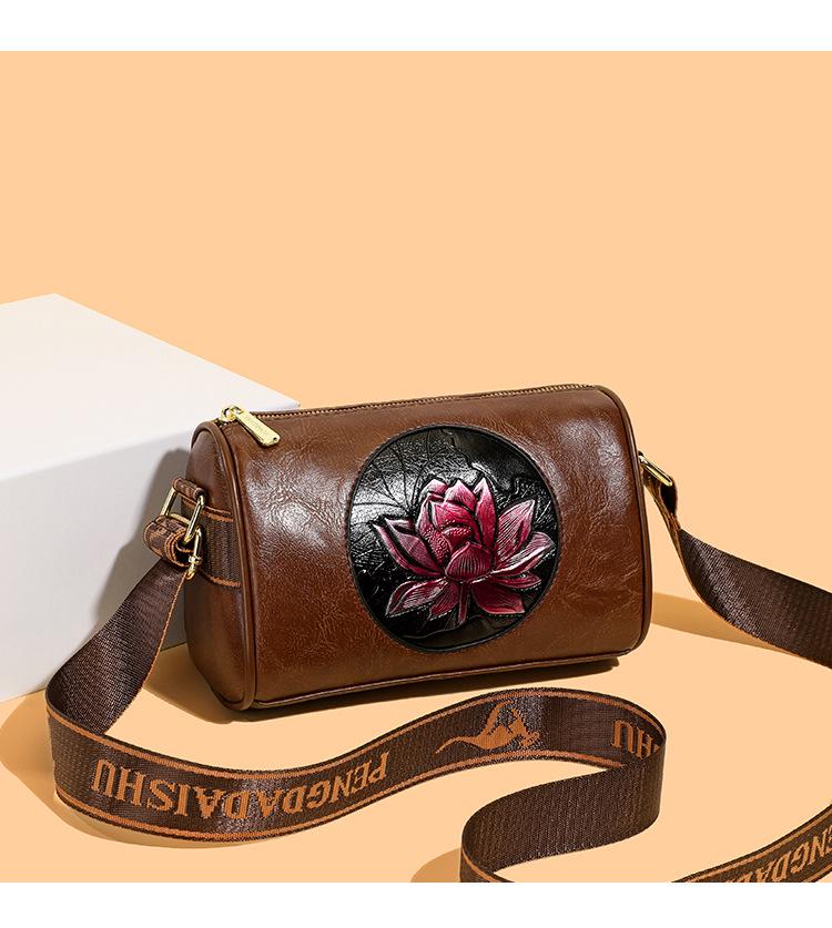 2025 National Tide Style Women's Boston Shoulder and Crossbody Bag