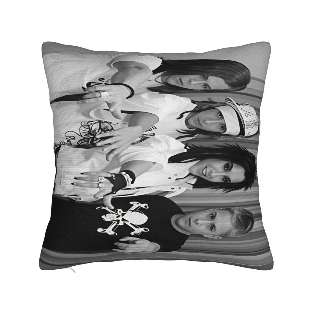 Pillow Case Tokio Hotel Bill Tom Kaulitz Square Pillow Cover For Sofa Couch Bed Living Room Vintage Pillowcases