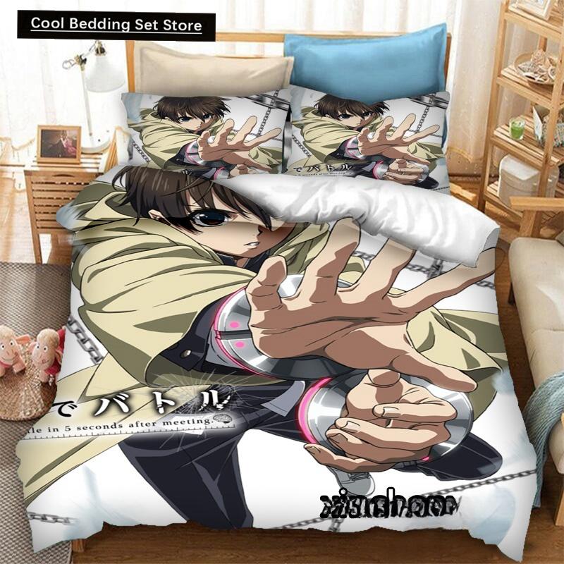 Fashion 3D Print Anime Battle Game In 5 Seconds Bedding Set Duvetcovers Pillowcases 2/3 Piece Comforter Bedding Sets Bedclothes