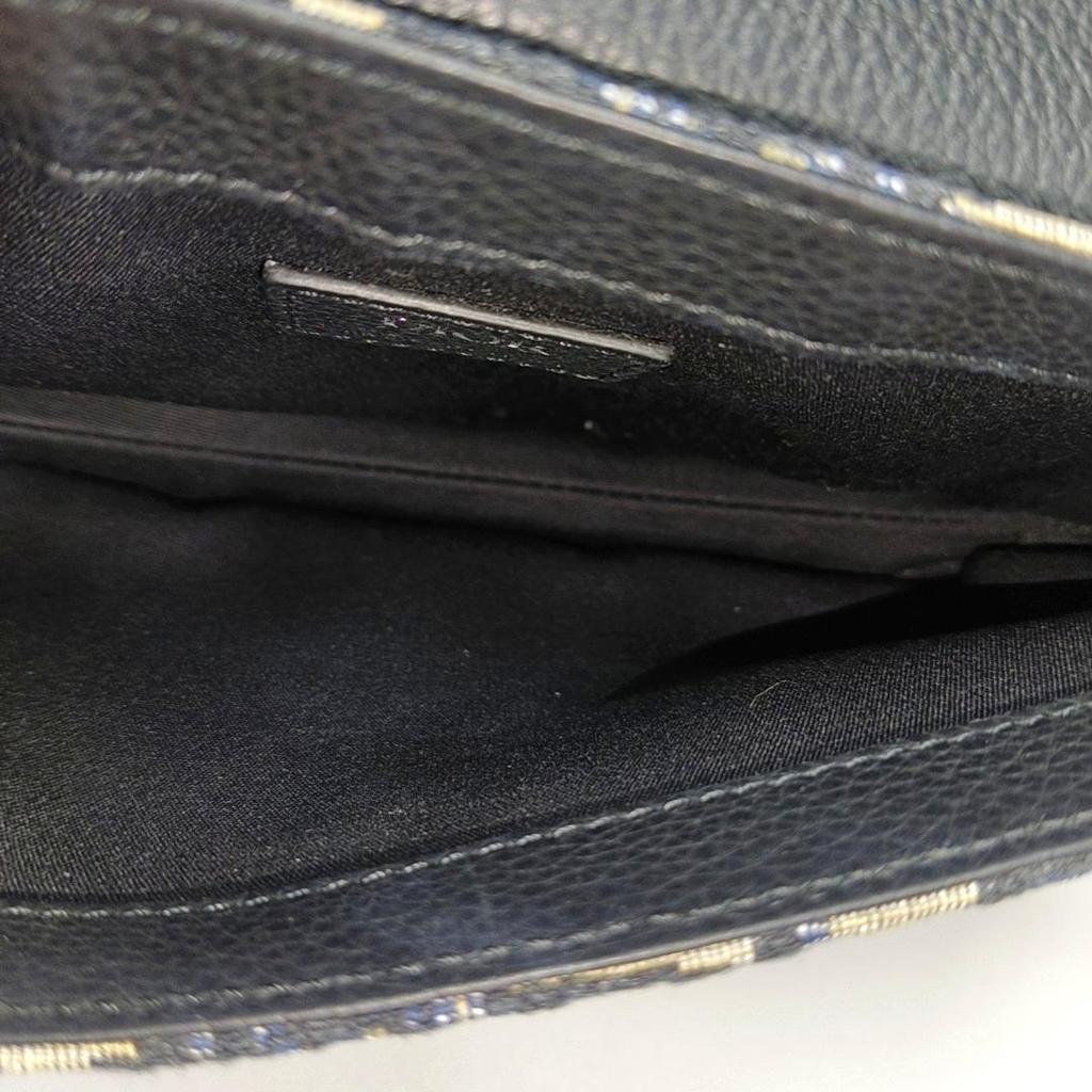 [Pre-Owned] Saddle Monogram Embroidered Leather Saddle Bag - Excellent #15AX3MA