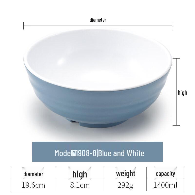 Yipan Nordic Style Resin Soup Bowls (Set of 5)