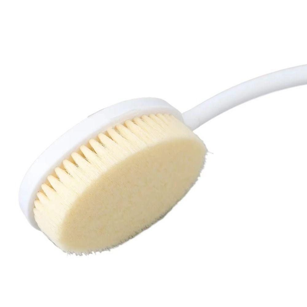 U Shaped Bendable Back Shower Brush Long Handle Curved Skin Massager Bath Exfoliating Tool Legs