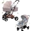 Дитяча москітна сітка для коляски, універсальна сітка від комарів, мух, комах, захисний чохол для дитячої коляски, візка, люльки, переноски, дитячого ліжечка для подорожей