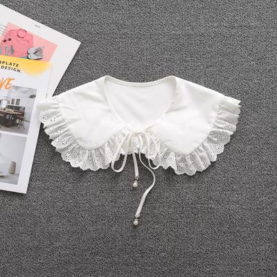 Femme Dentelle Faux Col Blouse Épaule Nuage Col Poupée Amovible Col de Chemise Blouse Top Cols Pour Femmes Dropshipping