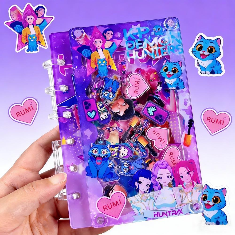 Cacciatori di Demoni Kpop Raccoglitore per Quaderno A7 in Acrilico Modello Anime Cancelleria Regali Ritorno a Scuola