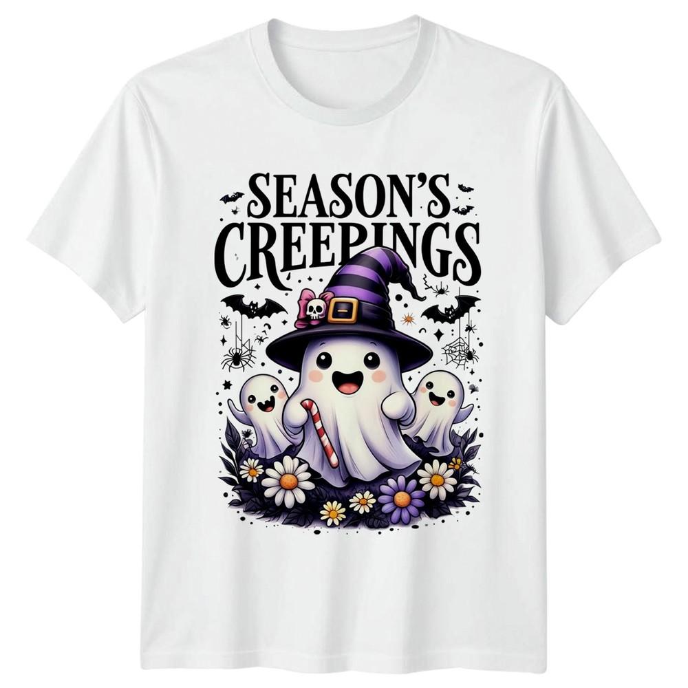 Seasons Creepings Unisex TShirt Cute Halloween Ghost Christmas Gift For Him S