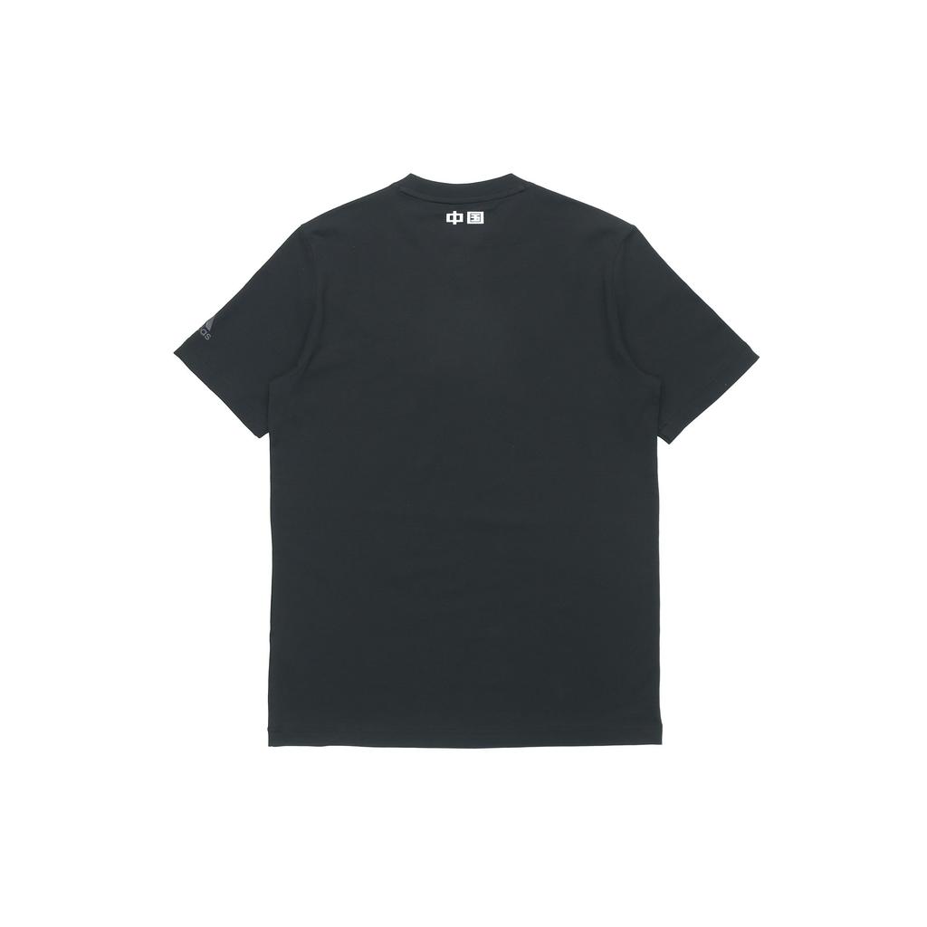 adidas Panda Print Crew Neck Sport Short-Sleeve T-Shirt Unisex Tops Black GP1850