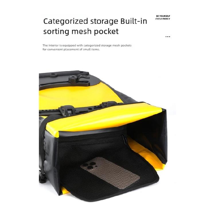 Road Bike Rear Carriers Bag Double Side Bicycles Saddles Bag 25L Large Capacity Panniers Bag for Grocery Long Trip