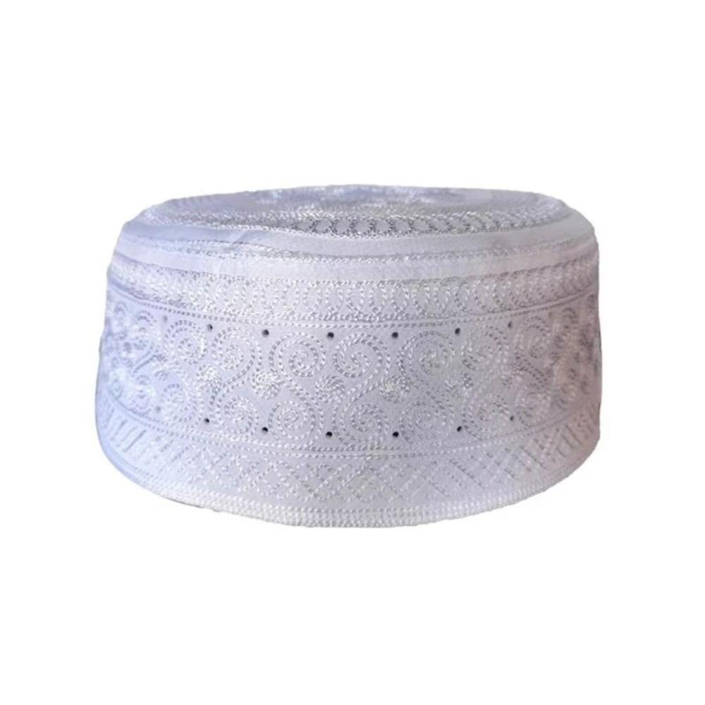 Traditional Muslim Hat Round Embroidery Jewish Hat Cultural Accessory Worshipping Hat  Leisure Wear