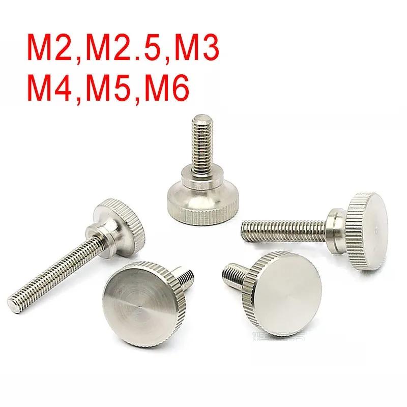 

5/10/25pcs 303 Stainlesss Steel Thumb Curtain Wall Glass Lock Screw M2 M2.5 M3 M4 M5 M6 High Head Hand Tighten Adjust Screw M4x12mm x5pcs