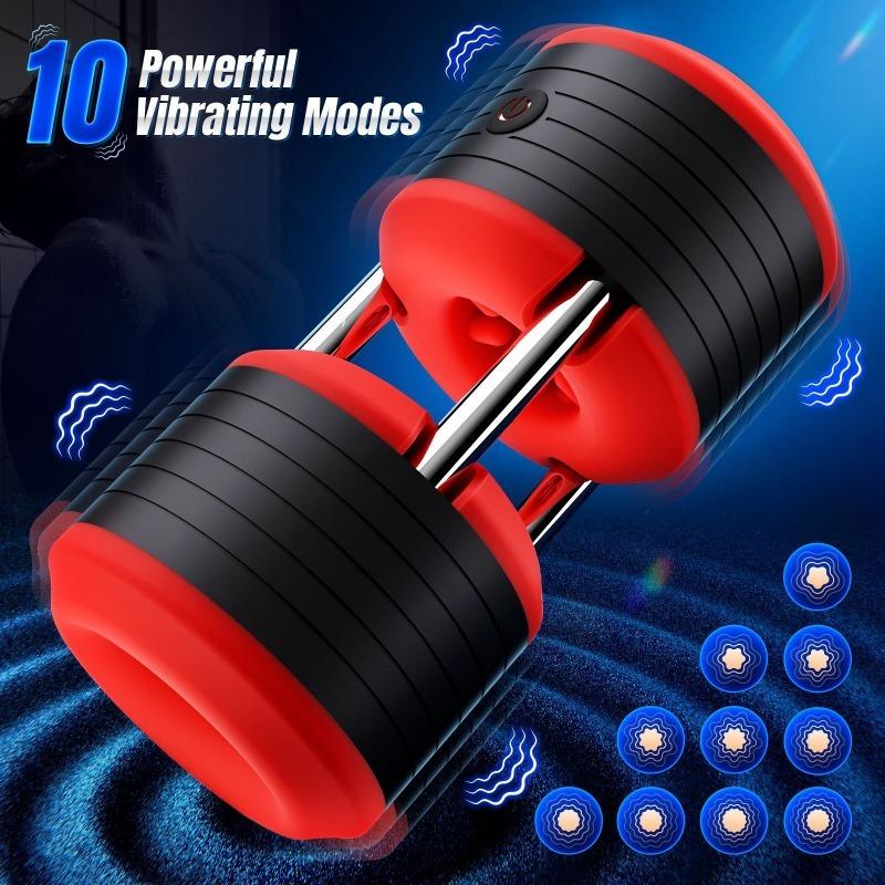 2026 NewMale Double Penis Masturbator Vibrating Interactive Electric Masturbator Penis Pump Stroker Pocket Pussy Sex Toy for Men