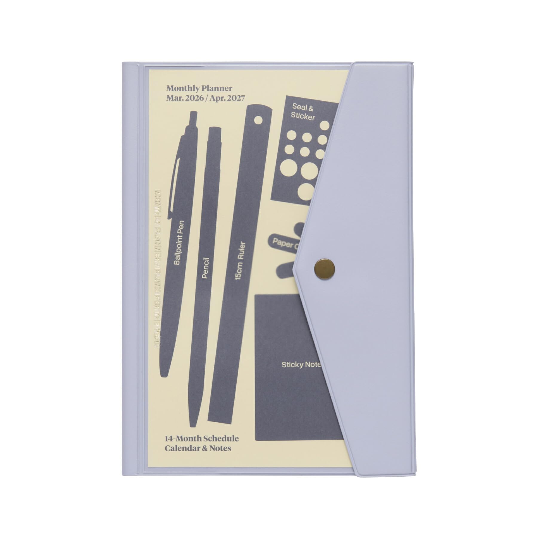 Planner 2026 Light Gray A5 Monthly Starts March 2026 Schedule Book Hightide/Fugen / / /