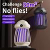 Electric Mosquito Killer Lamp with USB Power Insect Zapper & Night Light for Bedroom Outdoor Fly Trap with Shock-Proof Design