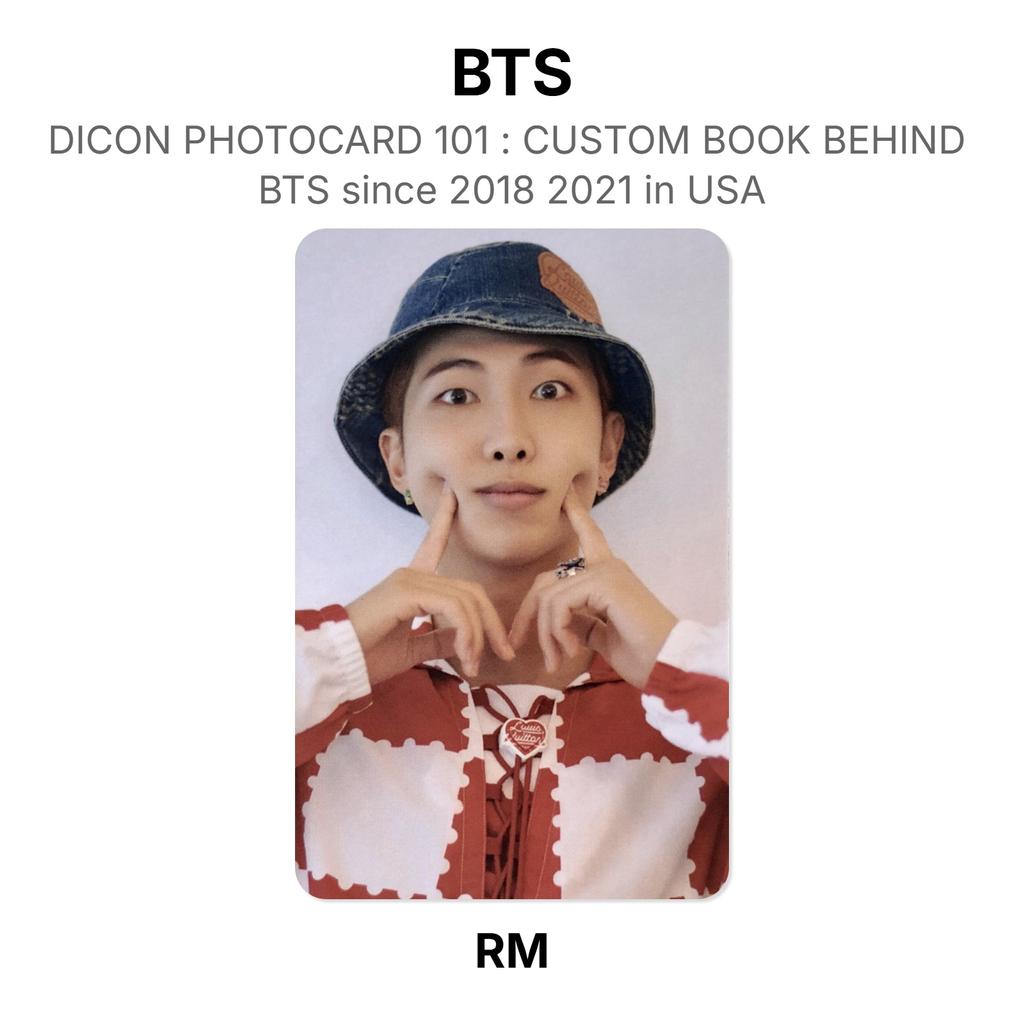 BTS DICON PHOTOCARD 101 : CUSTOM BOOK BEHIND BTS Since 2018 2021 In USA Official Photocard