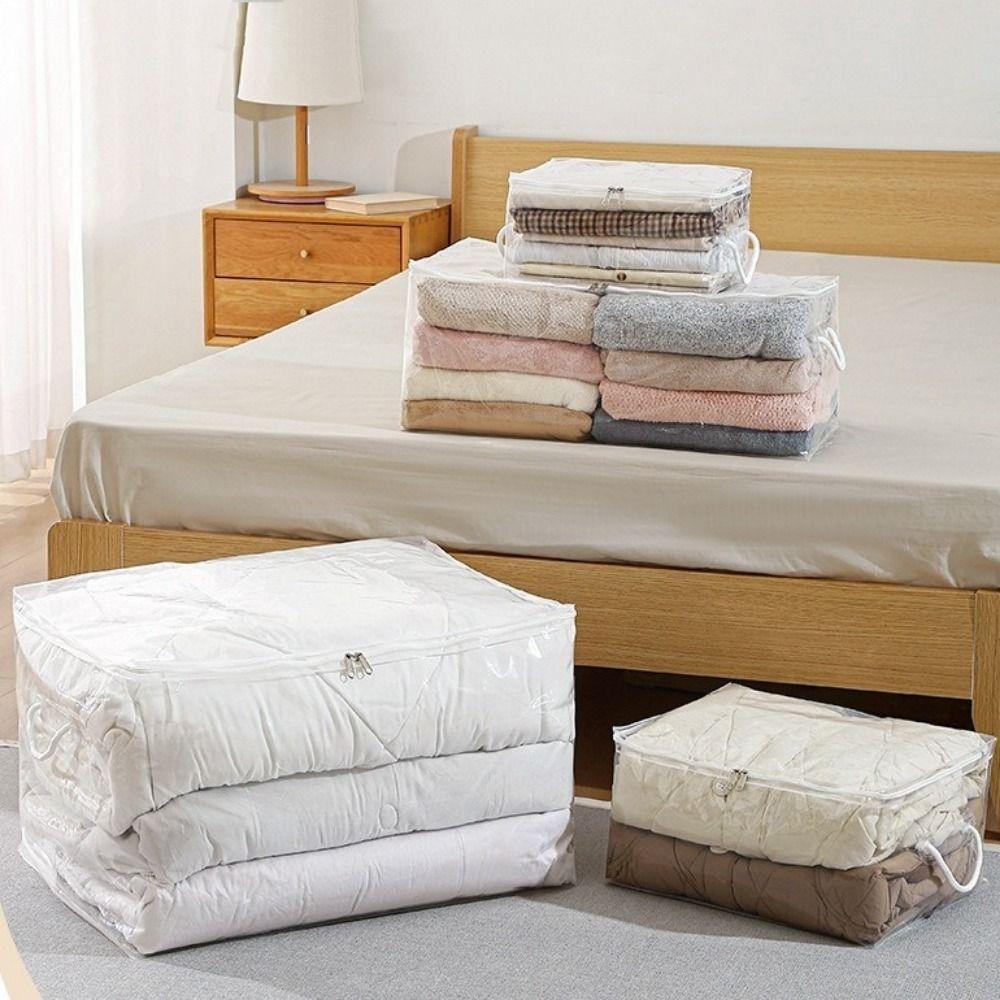 Large Capacity Clear Quilt Storage Bag Dust-proof Sweater Storage Bag Clothes Storage Bag  Wardrobe