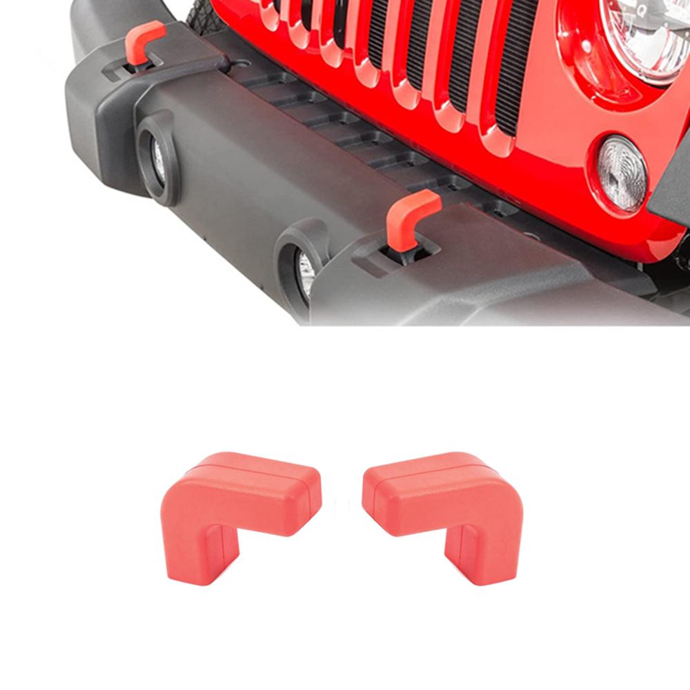 

Чехлы на фаркопные крюки бампера для Jeep Wrangler JK JL Gladiator JT 2007-2023