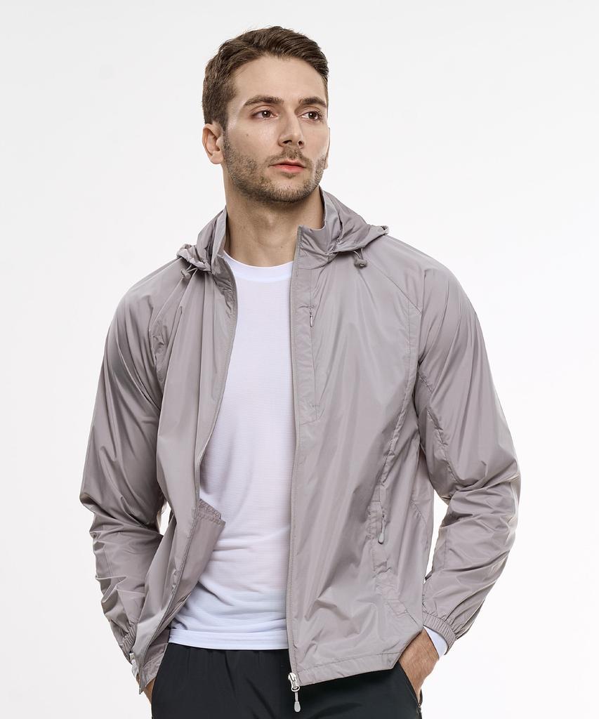 Ezbuy Windfree Men'S Hooded Zip-Up Windbreaker Jacket 6 Colors (Type B)