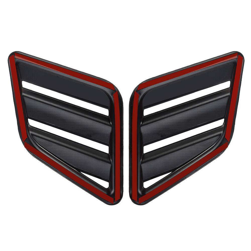2X Engine Hood Vent For Renault Megane 3 RS Clio MK4 2010-2016 Louvers Air Scoop Bonnet Vent Cover Air Intake Cover Glossy Black