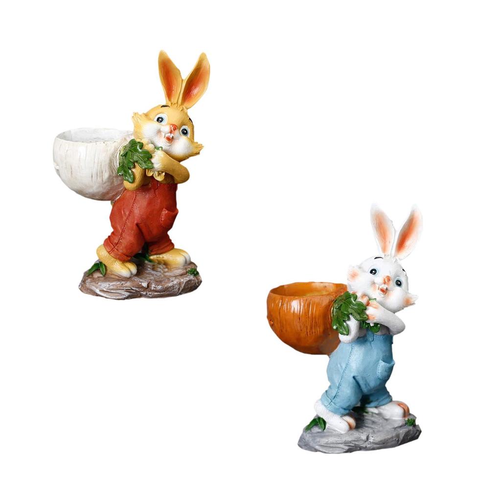 Easter Figurine Garden Flower Pot Cute Vase Container Decorative Flower