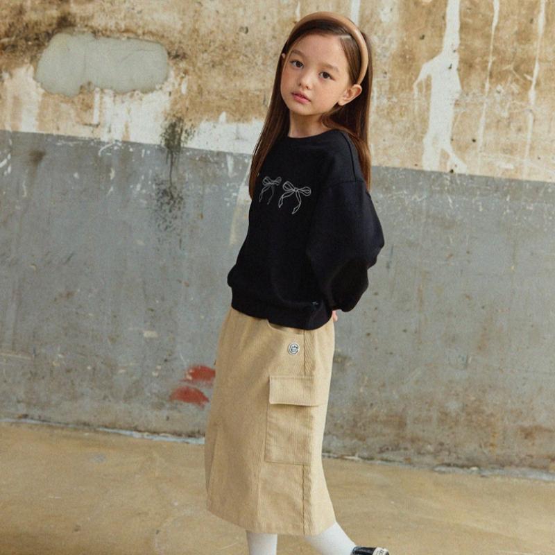  Olivan  Corduroy Logo Waffen Skirt  Beige 