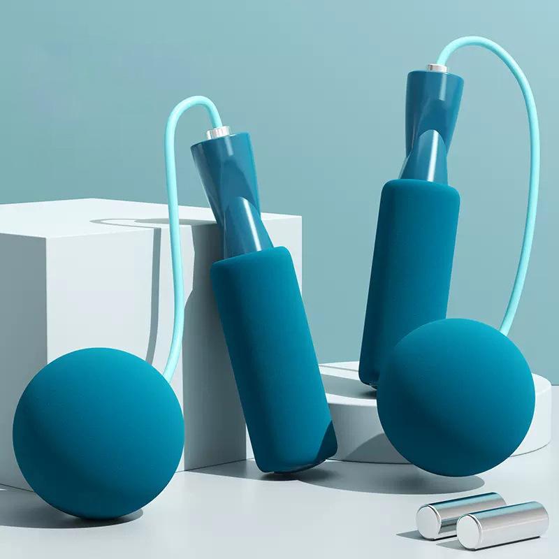 Cordless Weighted Jump Rope - Silent Fat Burning Fitness & Slimming Tool