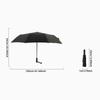 Large Size Foldable Strong Windproof Travel Umbrella, 10-Bone 3-Folding Rain Storm Umbrella for Men & Women, Ideal for Family