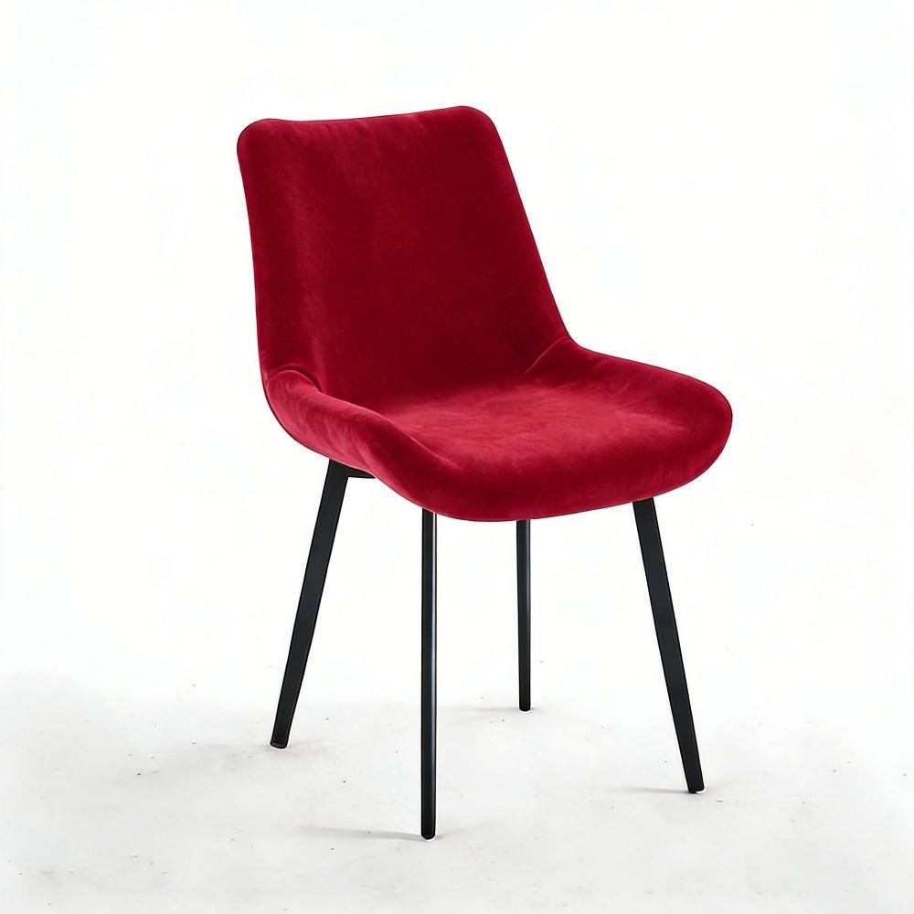 Velvet Dining Room Chair Covers Elastic Full Coverage Stretch Slipcovers Thickened Stretchable Chair Slipcovers Wedding Banquet красный
