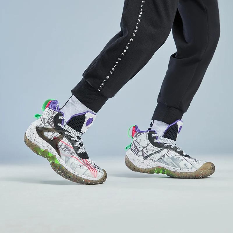 Li Ning Youth  Children Pioneer Team Comfortable Daily Non-Slip Shock Absorbing Wear-Resistant Rebound Low-Top Basketball Shoes YKBR052-7